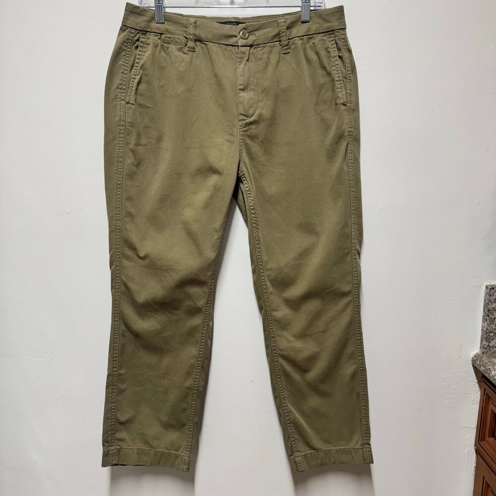 J.Crew Chino Pants Women’s 28 Brown Khaki Cotton Stretch Preppy Classic Workwear